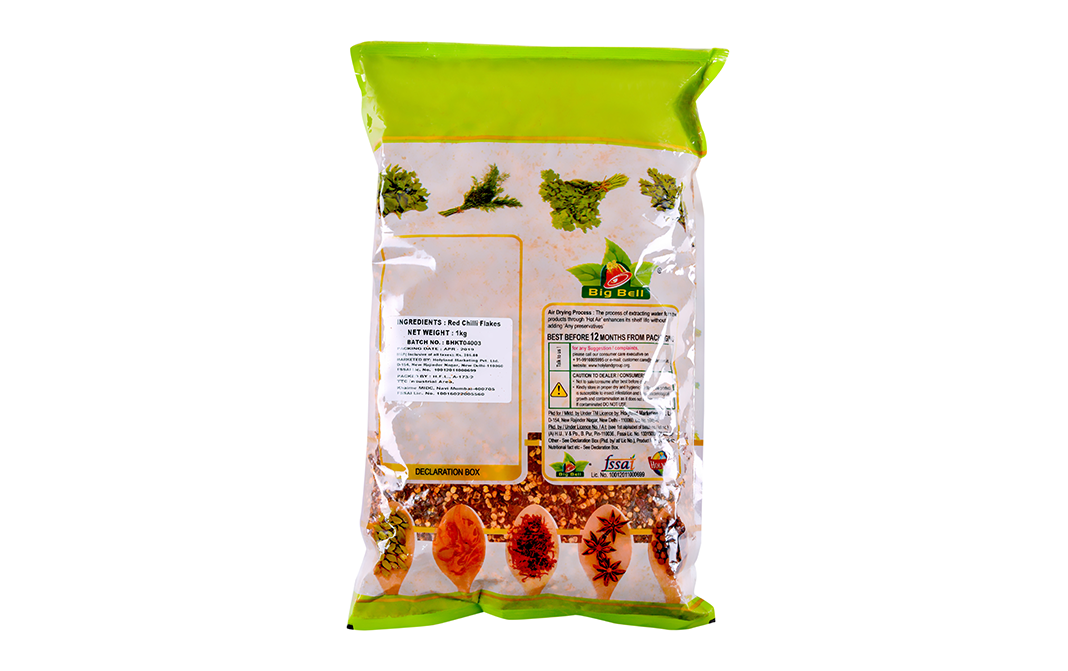 Big Bell Red Chilli Flakes    Pack  1 kilogram